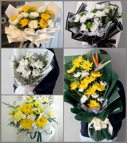 广东广州市番禺区市桥街道黄编村白事花束代送